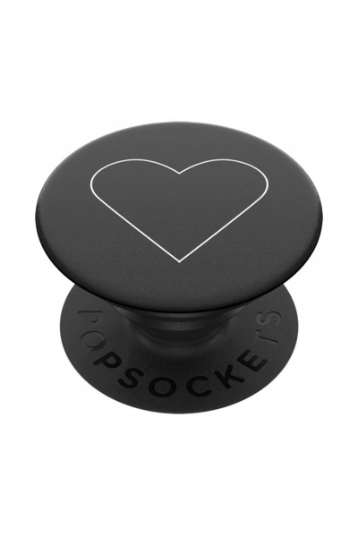 NO BRAND Popsockets 2 Inimă Albă Negru 800667 suport și sub