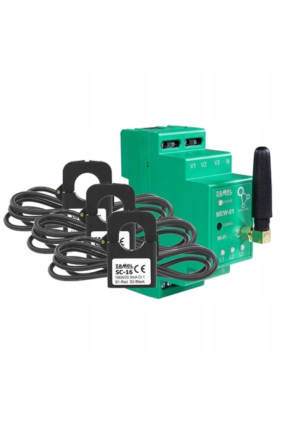 supla Contor de energie trifazat Wi-Fi 3F+N, monitorizare consum electricitat...