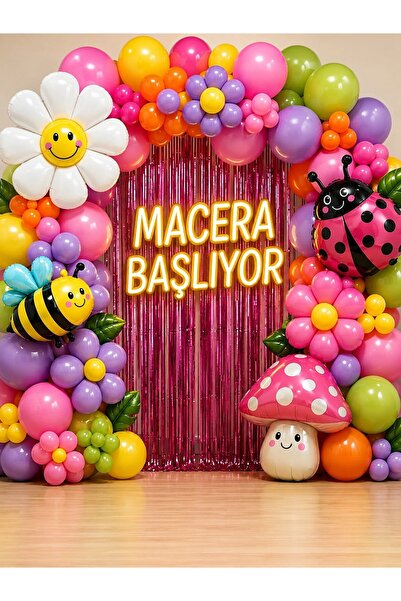 PROMISEBACKDROP2 200x200 cm Ek Dikişli, Macera Başlıyor, Okul Etkinlik Kumaş Fon