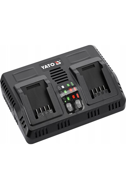 yato ÎNCĂRCĂTOR DUBLU DE 2.2A PENTRU BATERII DE SCULE ELECTRICE CU SISTEM DE 18V