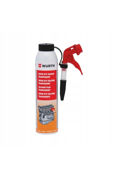 NO BRAND WURTH Super siliconic RTV formator de garnituri TRANSPARENT 200 ml