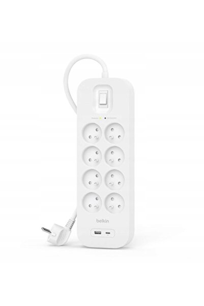 NO BRAND Belkin - Protector de supratensiune 900J, cablu USB-C PD / USB-A / 8...