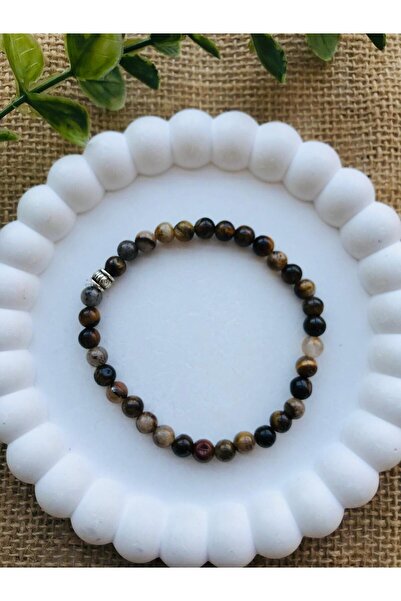 Luba Both Bracelet and Prayer Beads, 33 Pieces, 6 mm Tiger's Eye Natural Ston...