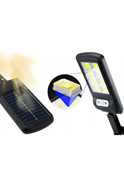 NO BRAND Lampă solară tip proiector de perete pentru garaj cu telecomandă