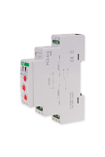 NO BRAND Releu de timp cu 10 funcții F&F PCS-516UNI, Contact: 1 NO/NC 12-264V...