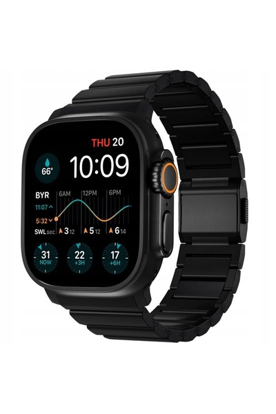 Nomad Curea Titanium Negru V2 46mm/49mm Conector Negru