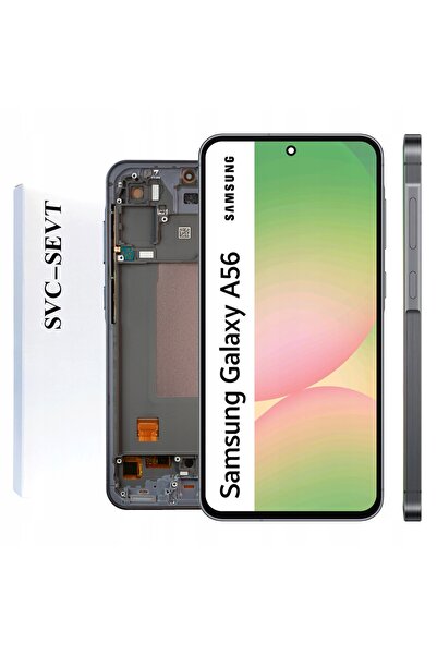 NO BRAND Ecran pentru Samsung A56, ecran LCD cu ramă neagră, original Zila SM...