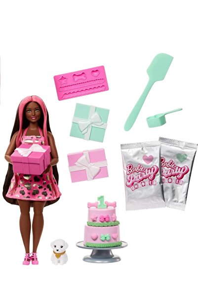 mattel PĂPUȘA BARBIE PARTY UNBOXED: Ziua de naștere a cățelului, set pentru c...