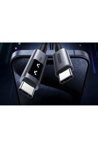 NO BRAND UGREEN Uno Cablu USB-C la USB-C Încărcare rapidă PD 100W 3m Ecran