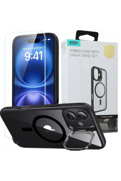 ESR Husă rigidă mată MagSafe pentru iPhone 16 Plus + Protecție din sticlă
