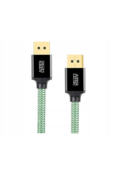 NO BRAND Cablu Silver Monkey X DisplayPort 2.0 Ultra împletit 3 metri verde