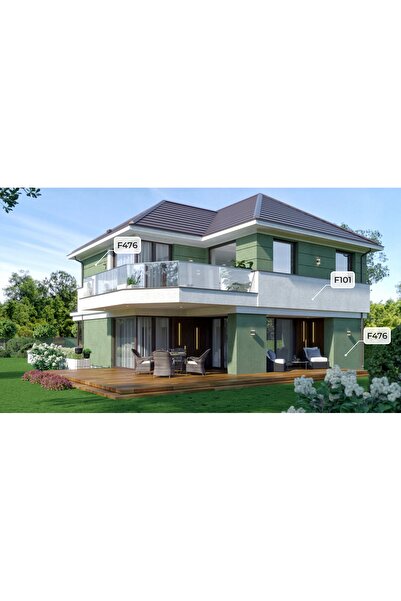 NO BRAND TENCUIEALĂ SILICONICĂ PENTRU FAȚADE, VERDE ÎNCHIS, F476, 7 KG, BARAN...