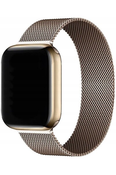 NO BRAND Curea LUNA pentru Apple Watch (42/44/45/49mm) Auriu