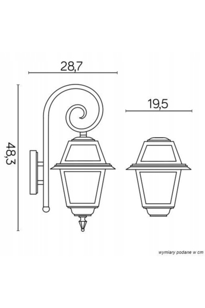 NO BRAND LAMPĂ DE PERETE DE EXTERIOR KINKYET, TIP SU-MA, CU VITRALIU, K 3012/...