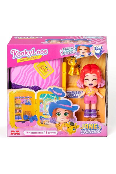 kookyloos Valiza lui Jane ACCESORII PENTRU PĂPUȘI MĂRIME MICĂ CADOU PENTRU COPII