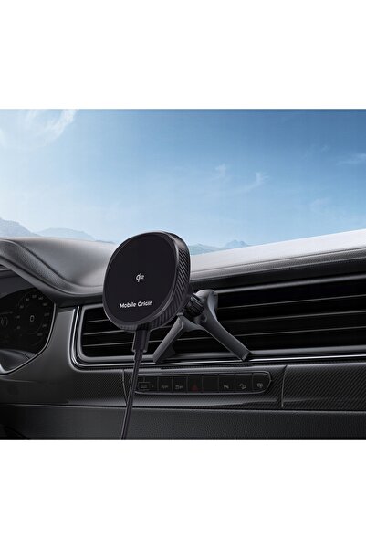 NO BRAND Suport auto magnetic Mobile Origin cu încărcător cu inducție de 15W