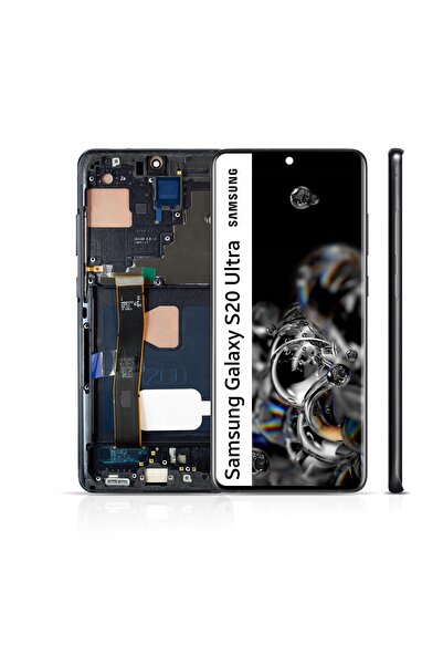 NO BRAND Ecran pentru Samsung Galaxy S20 Ultra Ecran LCD Big OLED Ramă SM-G988
