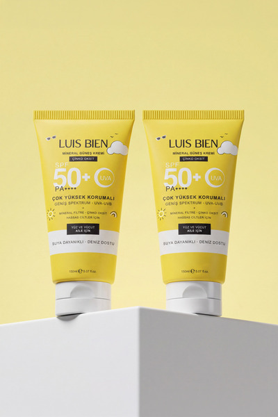 Luis Bien X Anıl Güler Mineral Güneş Kremi Spf 50+ Pa++++ Çinko Oksit 150 ml ...