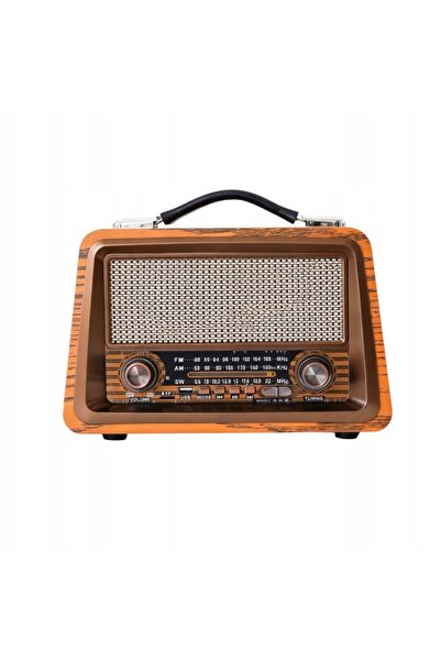 NO BRAND Radio de bucătărie retro cu 3 benzi FM/AM/SW, USB/TF, Bluetooth, bat...