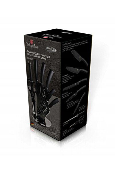 Berlinger Haus SET 6 CUȚITE + FOARTE DE TĂIȚIAT PE SUPORT CARBON PRO EDITION ...