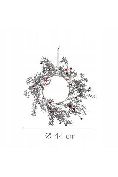 Fééric Lights and Christmas CORONĂ DE CRĂCIUN DIN PLASTIC ARGINTAT Ø 44CM 46X...