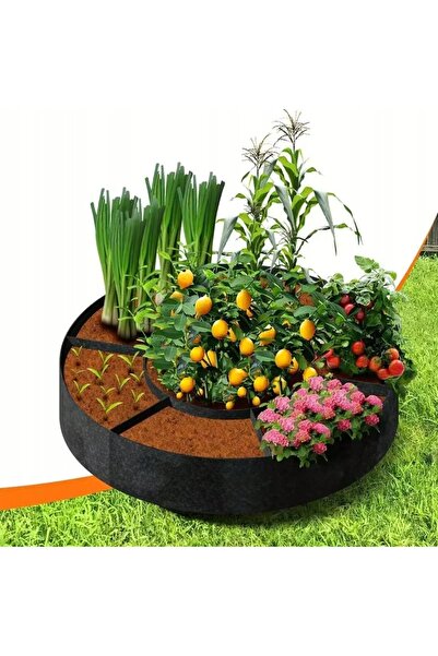 NO BRAND Ghiveci textil pentru legume, tip Inspector, rotund, 100cm, WARZYWA ...