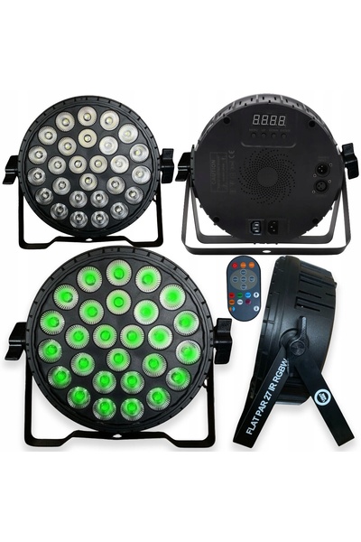 LIGHT4ME 27x6W LED RGBW 4-în-1, Proiector PAR Disco Colorat, Reflector de Pro...