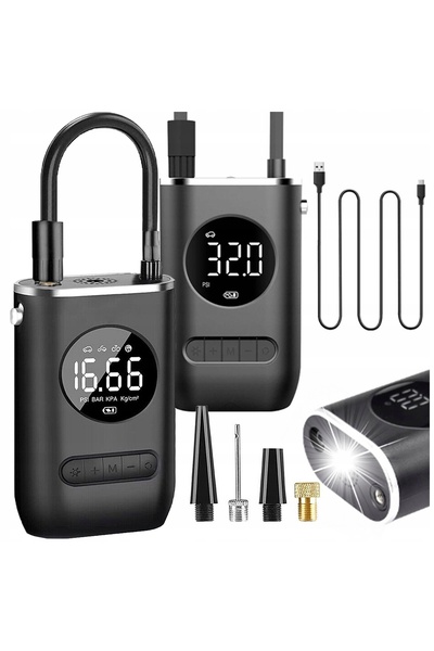 NO BRAND Compresor electric auto/bicicletă 4000mAh LCD fără fir
