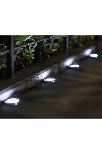 LEDRGB 12x LAMPĂ DE GRĂDINĂ SOLARĂ CU SENZOR DE ZORI, CU FIXARE LA SOL, LED L...