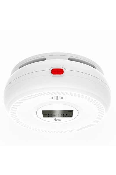 Spacetronik Senzor de monoxid de carbon și fum Tuya WiFi, detector de CO2 cer...