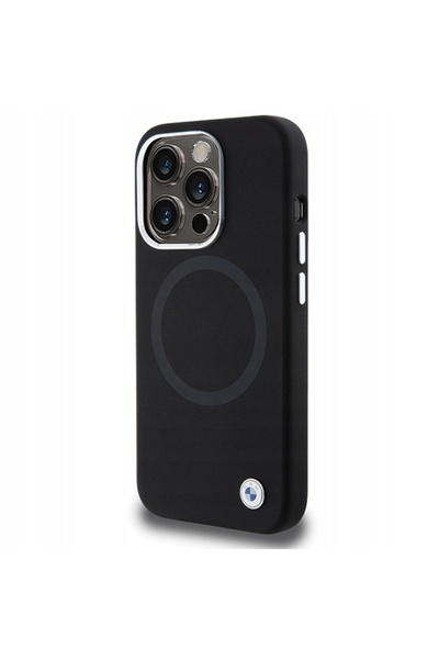 NO BRAND Husă BMW pentru iPhone 15 Pro Max din silicon lichid Signature MagSa...