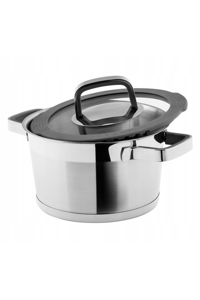 NO BRAND Oală 10/18 cu capac MODERNO 2,3 l 18 cm 50072