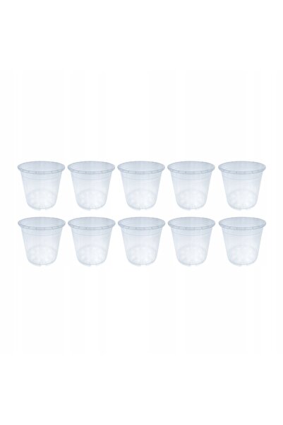 NO BRAND Ghiveci transparent de 17cm pentru producția de orhidee Amazon, 10 b...