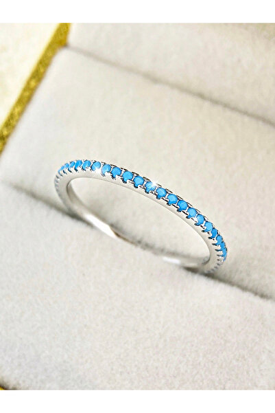 Choice9 8 Silver Blue 925 Sterling Silver Fashion Shiny 1.4mm Full Zircon Sta...