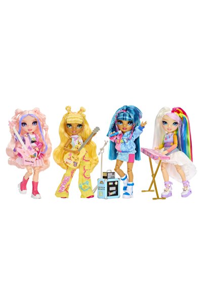 MGA RAINBOW HIGH JUNIOR HIGH TRUPĂ ROCK SKYLER BRADSHAW PĂPUȘĂ ALBASTRĂ DE MODĂ
