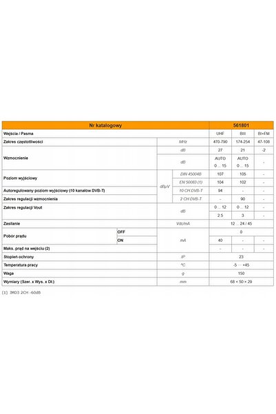 NO BRAND Amplificator de antenă Semnal TV DVB-T2 Comutator UHF VHF FM Filtru ...