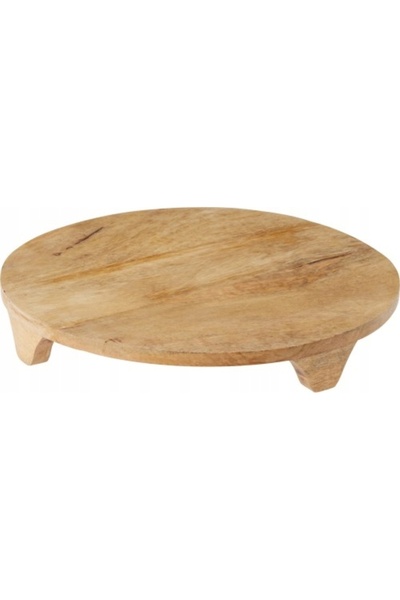Excellent Houseware Suport de flori din lemn de mango 37cm bronz