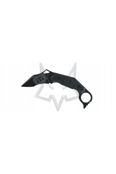 Fox Cuțit Moa Karambit Negru G10, Negru Idroglider N690Co de Jared Wihongi