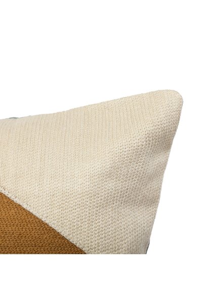 Atmosphera HARY HUSĂ DE PERNĂ DECORATIVĂ DIN BUMBAC CU MODEL GEOMETRIC BRODAT...