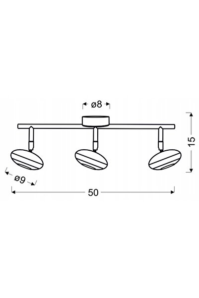 NO BRAND Aplică de perete Candellux argintie cu sursă LED integrată 6 W
