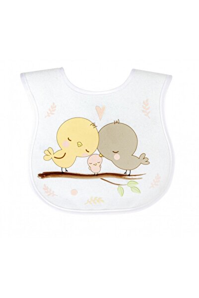 Sevi Bebe Towel Baby Bib 17201 Yellow-White