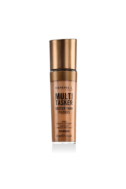 RIMMEL LONDON Multi Tasker Primer, Highlighter + Glow Booster (005 Medium) 30 ml