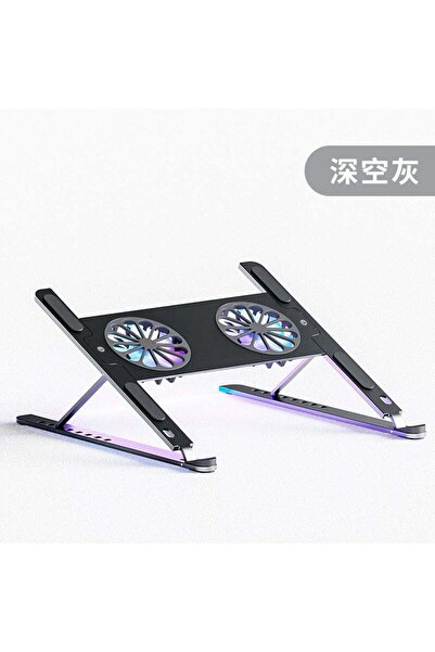 Generic Aluminum Alloy Laptop & Tablet Stand - Foldable, Adjustable, Dual Fan...