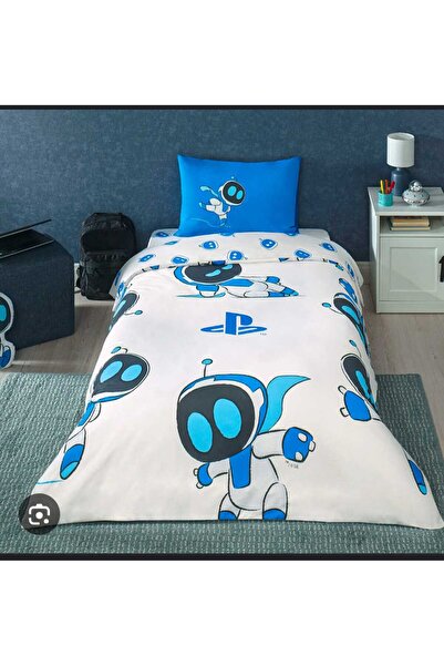 Taç Licensed Playstation Astrobot 120X200Cm Single Duvet Cover Set with Elast...