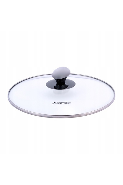 Kamille Oală cu capac tradițională, 5L, din oțel, 24cm, pentru inducție și gaz