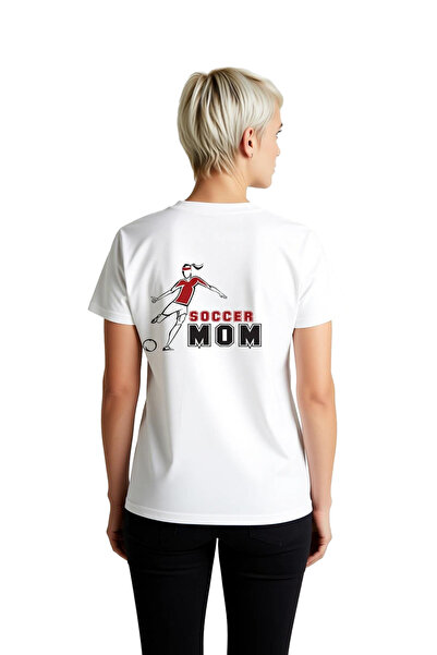 PayBuy Women's Football Mom Dynamic Scoring Scene Printed Short Sleeve Relaxe...