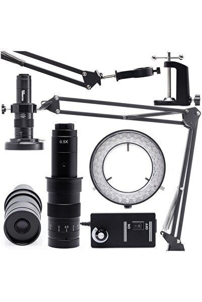 TECHREBAL Microscop digital 10A solo + iluminare LED reglabilă 60X + braț de ...