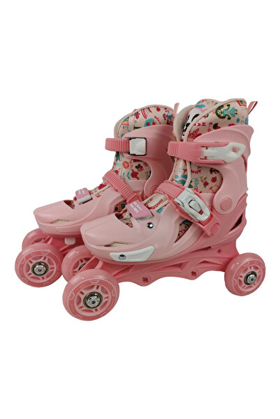 OEM Role reglabile 2 în 1 cu protecții complete ( mărime M ) - Model Panda Pink Candy