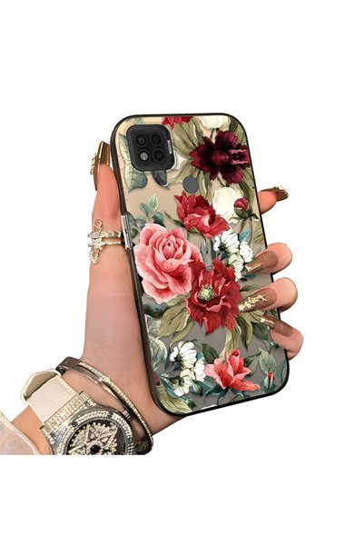 ucuc Xiaomi Poco C31 Compatible Hard Acrylic Back Silicone Edge Lens Protecti...