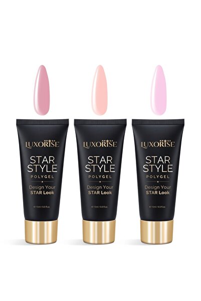 LUXORISE Set of 3 Polygel Star Style LUXORISE, Iconic Shades 01